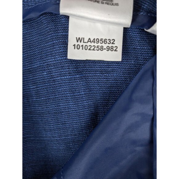 Jones New York Pants Woman Plus Size 16W Blue 100% Linen Cropped Wide Leg - Picture 9 of 9